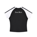 Contrast Bodycon Raglan  Sleeve T-Shirt