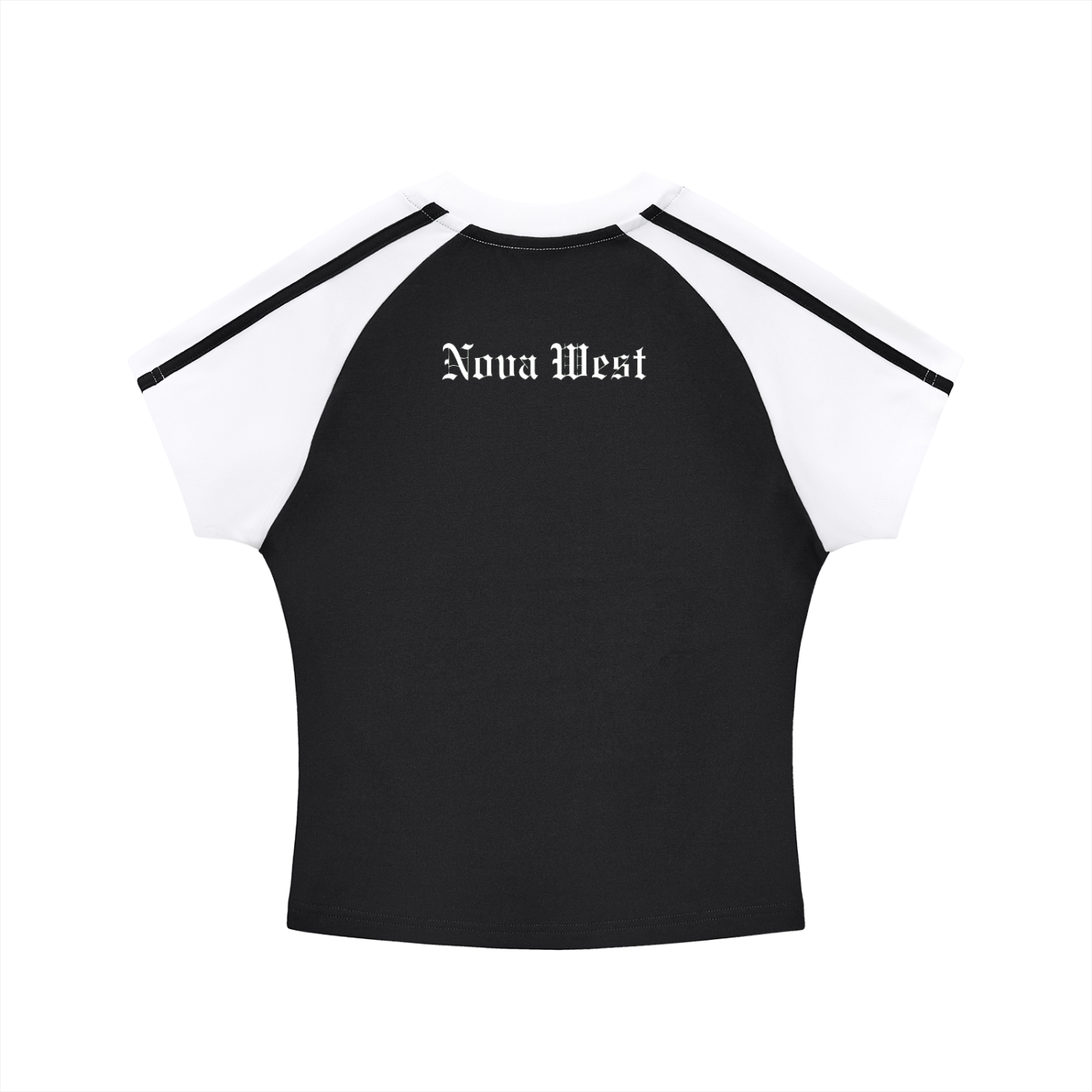 Contrast Bodycon Raglan  Sleeve T-Shirt
