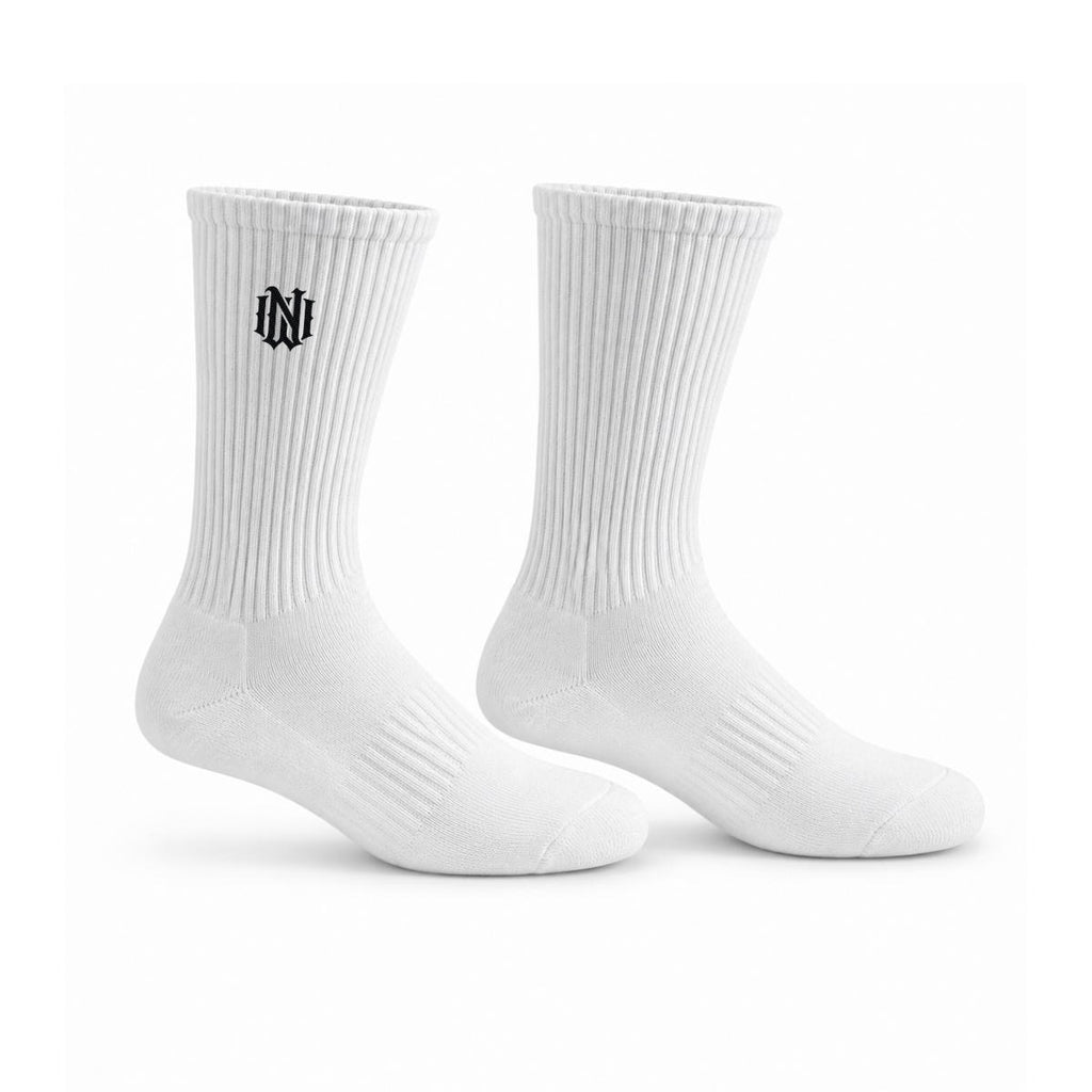 Embroidery Sports Cotton Crew Socks|Cotton