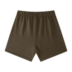Earth Tone Loose Fit Cotton Shorts
