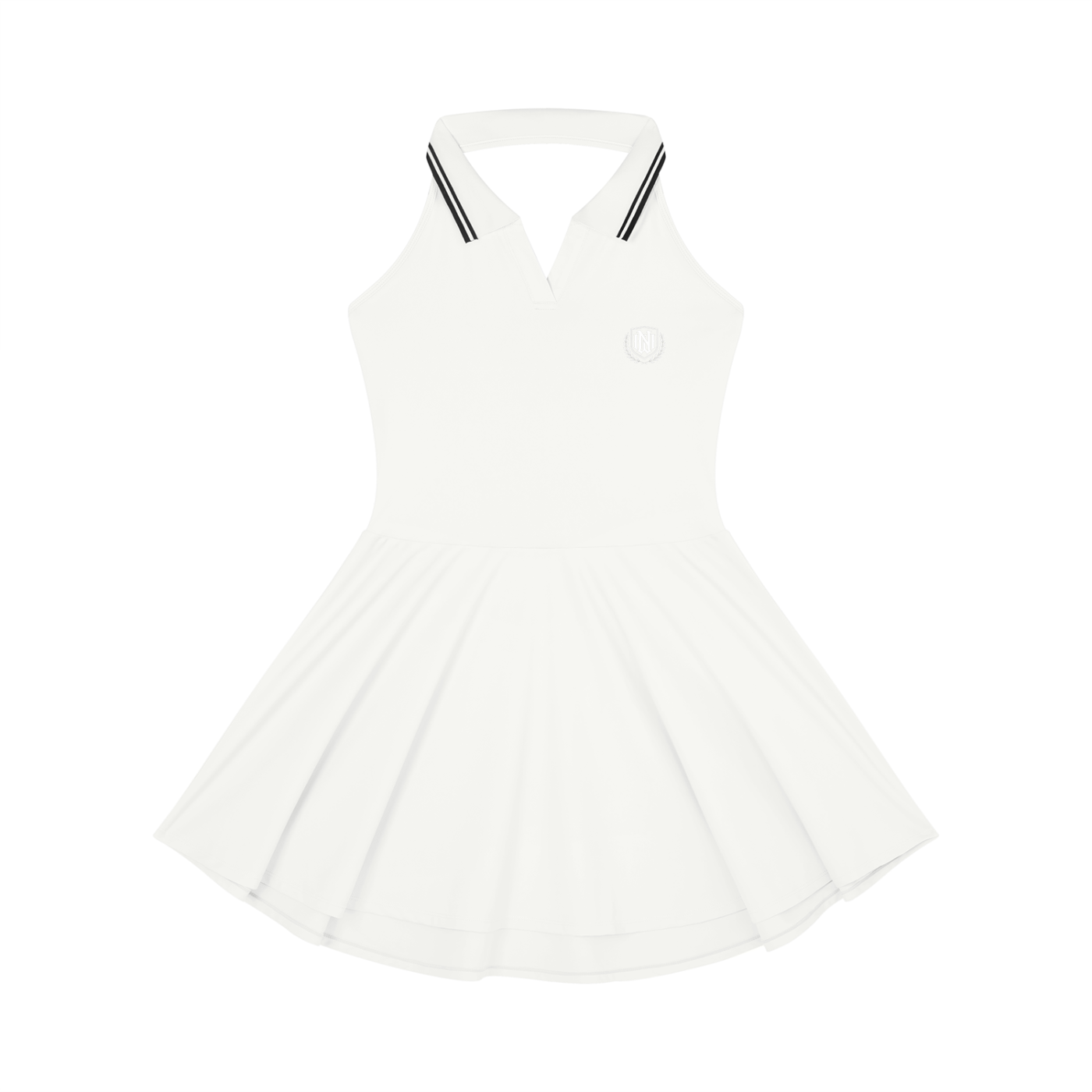Women's Collared Halter A-Line Tennis Dress