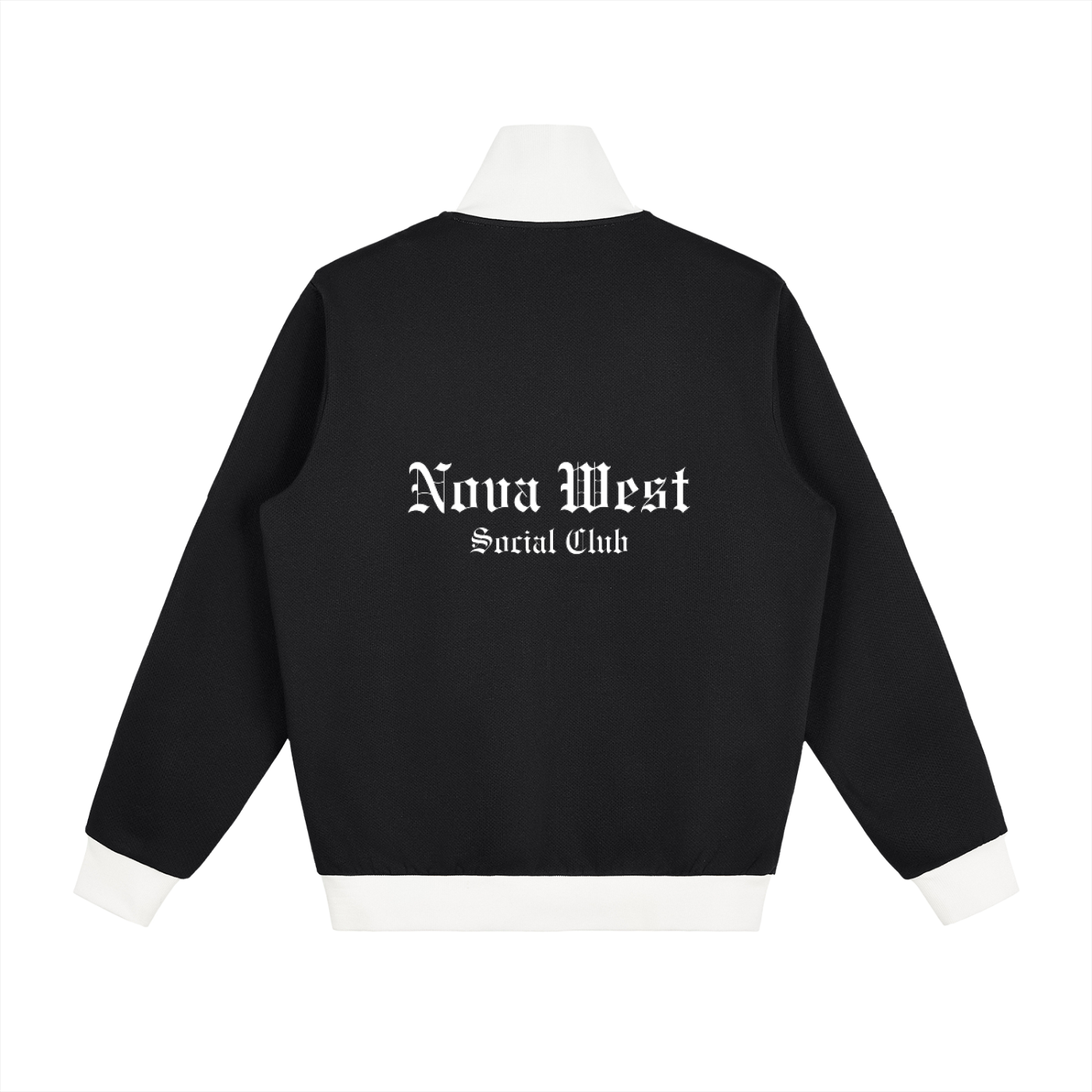 Contrast Side Stripe Fleece Track Jacket