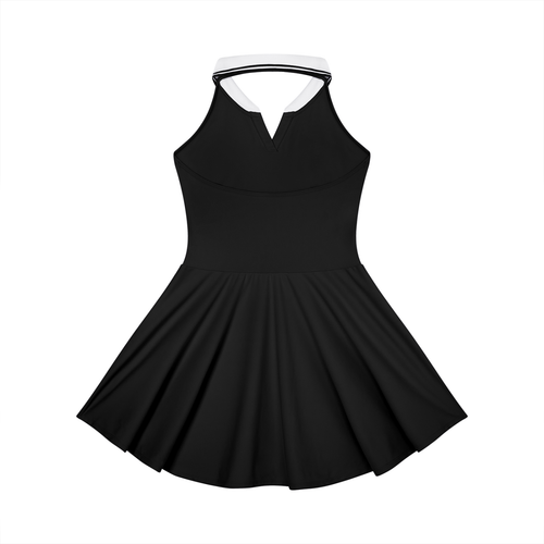 Collared Halter A-Line Tennis Dress