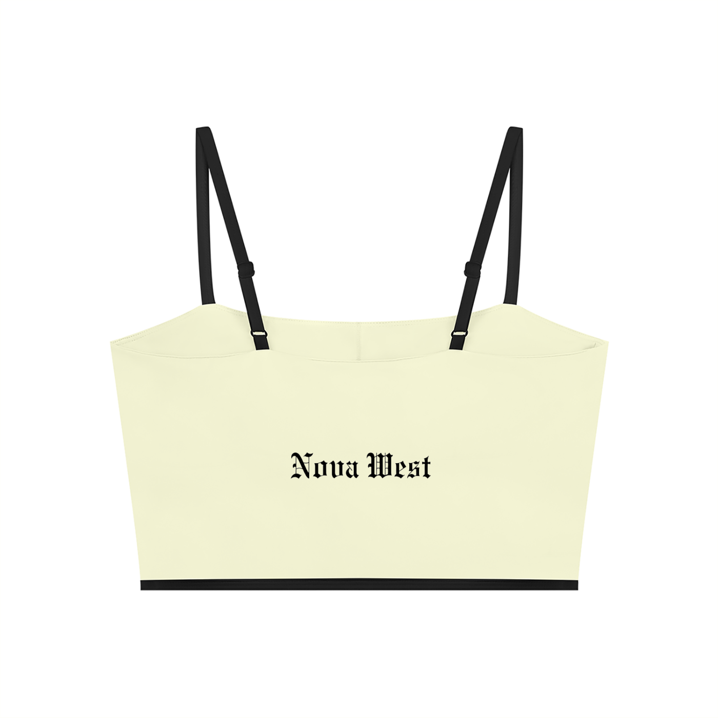 Color Block Yoga Sports Bra in White