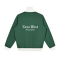 Contrast Side Stripe Fleece Track Jacket